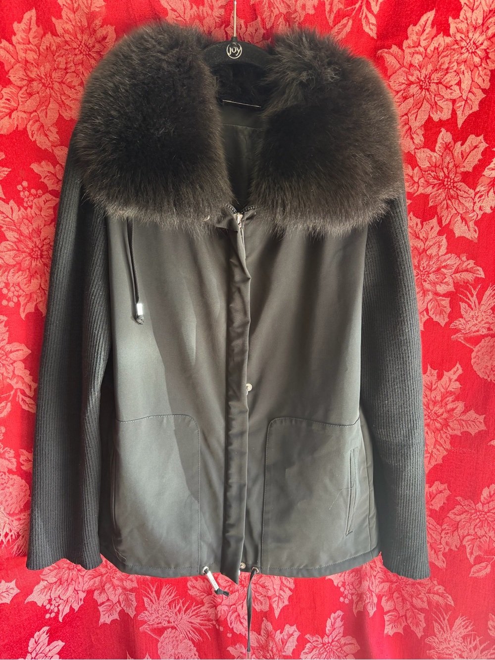 Scherrer Fur Collar Winter Jacket